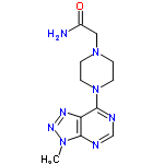 InChI=1/C11H16N8O/c1-17-10-9(15-16-17)11(14-7-13-10)19-4-2-18(3-5-19)6-8(12)20/h7H,2-6H2,1H3,(H2,12,20)