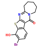 InChI=1/C15H13BrN2O2S/c16-9-6-5-8-11-14(21-13(8)12(9)19)17-10-4-2-1-3-7-18(10)15(11)20/h5-6,19H,1-4,7H2