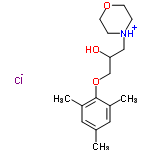 InChI=1/C16H25NO3.ClH/c1-12-8-13(2)16(14(3)9-12)20-11-15(18)10-17-4-6-19-7-5-17;/h8-9,15,18H,4-7,10-11H2,1-3H3;1H