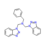 InChI=1/C21H19N7/c1-2-8-17(9-3-1)14-26(15-27-20-12-6-4-10-18(20)22-24-27)16-28-21-13-7-5-11-19(21)23-25-28/h1-13H,14-16H2