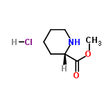 InChI=1/C7H13NO2.ClH/c1-10-7(9)6-4-2-3-5-8-6;/h6,8H,2-5H2,1H3;1H/t6-;/m0./s1