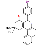 InChI=1/C25H22BrNO/c1-25(2)13-19-22-18-6-4-3-5-15(18)9-12-20(22)27-24(23(19)21(28)14-25)16-7-10-17(26)11-8-16/h3-12,24,27H,13-14H2,1-2H3