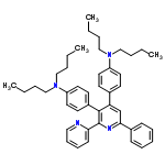 InChI=1/C44H54N4/c1-5-9-30-47(31-10-6-2)38-25-21-35(22-26-38)40-34-42(36-18-14-13-15-19-36)46-44(41-20-16-17-29-45-41)43(40)37-23-27-39(28-24-37)48(32-11-7-3)33-12-8-4/h13-29,34H,5-12,30-33H2,1-4H3