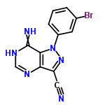 InChI=1/C12H7BrN6/c13-7-2-1-3-8(4-7)19-11-10(9(5-14)18-19)16-6-17-12(11)15/h1-4,6H,(H2,15,16,17)