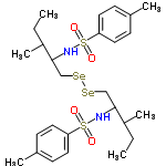 InChI=1/C26H40N2O4S2Se2/c1-7-21(5)25(27-33(29,30)23-13-9-19(3)10-14-23)17-35-36-18-26(22(6)8-2)28-34(31,32)24-15-11-20(4)12-16-24/h9-16,21-22,25-28H,7-8,17-18H2,1-6H3