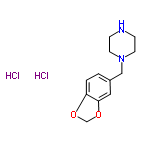 InChI=1/C12H16N2O2.2ClH/c1-2-11-12(16-9-15-11)7-10(1)8-14-5-3-13-4-6-14;;/h1-2,7,13H,3-6,8-9H2;2*1H