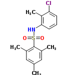 InChI=1/C16H18ClNO2S/c1-10-8-11(2)16(12(3)9-10)21(19,20)18-15-7-5-6-14(17)13(15)4/h5-9,18H,1-4H3