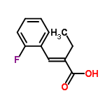 InChI=1/C11H11FO2/c1-2-8(11(13)14)7-9-5-3-4-6-10(9)12/h3-7H,2H2,1H3,(H,13,14)/b8-7+