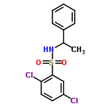 InChI=1/C14H13Cl2NO2S/c1-10(11-5-3-2-4-6-11)17-20(18,19)14-9-12(15)7-8-13(14)16/h2-10,17H,1H3