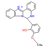 InChI=1/C22H19N3O2/c1-2-27-19-13-7-9-15(20(19)26)22-23-16-10-4-3-8-14(16)21-24-17-11-5-6-12-18(17)25(21)22/h3-13,22-23,26H,2H2,1H3/p+1/t22-/m0/s1