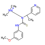 InChI=1/C19H26N4OS/c1-15(16-7-6-10-20-14-16)23(12-11-22(2)3)19(25)21-17-8-5-9-18(13-17)24-4/h5-10,13-15H,11-12H2,1-4H3,(H,21,25)/p+1/t15-/m1/s1