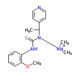 InChI=1/C19H26N4OS/c1-15(16-9-11-20-12-10-16)23(14-13-22(2)3)19(25)21-17-7-5-6-8-18(17)24-4/h5-12,15H,13-14H2,1-4H3,(H,21,25)/p+1/t15-/m0/s1