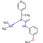 InChI=1/C19H26N4OS/c1-15(16-8-10-20-11-9-16)23(13-12-22(2)3)19(25)21-17-6-5-7-18(14-17)24-4/h5-11,14-15H,12-13H2,1-4H3,(H,21,25)/p+1/t15-/m0/s1