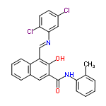 InChI=1/C25H18Cl2N2O2/c1-15-6-2-5-9-22(15)29-25(31)19-12-16-7-3-4-8-18(16)20(24(19)30)14-28-23-13-17(26)10-11-21(23)27/h2-14,30H,1H3,(H,29,31)/b28-14+