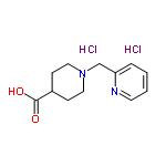 InChI=1/C12H16N2O2.2ClH/c15-12(16)10-4-7-14(8-5-10)9-11-3-1-2-6-13-11;;/h1-3,6,10H,4-5,7-9H2,(H,15,16);2*1H