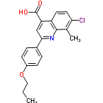 InChI=1/C20H18ClNO3/c1-3-10-25-14-6-4-13(5-7-14)18-11-16(20(23)24)15-8-9-17(21)12(2)19(15)22-18/h4-9,11H,3,10H2,1-2H3,(H,23,24)