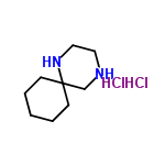 InChI=1/C9H18N2.2ClH/c1-2-4-9(5-3-1)8-10-6-7-11-9;;/h10-11H,1-8H2;2*1H