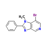 InChI=1/C13H10BrN3/c1-17-12-10(14)7-15-8-11(12)16-13(17)9-5-3-2-4-6-9/h2-8H,1H3