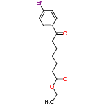 InChI=1/C15H19BrO3/c1-2-19-15(18)7-5-3-4-6-14(17)12-8-10-13(16)11-9-12/h8-11H,2-7H2,1H3