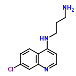 InChI=1/C12H14ClN3/c13-9-2-3-10-11(15-6-1-5-14)4-7-16-12(10)8-9/h2-4,7-8H,1,5-6,14H2,(H,15,16)