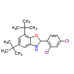 InChI=1/C21H25Cl2NO/c1-20(2,3)12-9-15(21(4,5)6)18-17(10-12)24-19(25-18)14-8-7-13(22)11-16(14)23/h7-11,19,24H,1-6H3