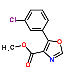 InChI=1/C11H8ClNO3/c1-15-11(14)9-10(16-6-13-9)7-3-2-4-8(12)5-7/h2-6H,1H3