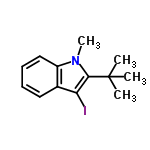 InChI=1/C13H16IN/c1-13(2,3)12-11(14)9-7-5-6-8-10(9)15(12)4/h5-8H,1-4H3