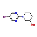 InChI=1/C9H12BrN3O/c10-7-4-11-9(12-5-7)13-3-1-2-8(14)6-13/h4-5,8,14H,1-3,6H2