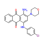 InChI=1/C24H20ClN3O3/c25-14-5-7-15(8-6-14)27-18-13-19(28-9-11-31-12-10-28)22(26)21-20(18)23(29)16-3-1-2-4-17(16)24(21)30/h1-8,13,27H,9-12,26H2