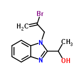 InChI=1/C12H13BrN2O/c1-8(13)7-15-11-6-4-3-5-10(11)14-12(15)9(2)16/h3-6,9,16H,1,7H2,2H3