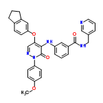 InChI=1/C33H29N5O4/c1-41-28-14-11-27(12-15-28)38-33(40)31(30(21-36-38)42-29-13-10-23-6-2-7-24(23)18-29)37-26-9-3-8-25(17-26)32(39)35-20-22-5-4-16-34-19-22/h3-5,8-19,21,37H,2,6-7,20H2,1H3,(H,35,39)