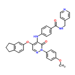 InChI=1/C33H29N5O4/c1-41-28-13-10-27(11-14-28)38-33(40)31(30(21-36-38)42-29-12-7-23-3-2-4-25(23)19-29)37-26-8-5-24(6-9-26)32(39)35-20-22-15-17-34-18-16-22/h5-19,21,37H,2-4,20H2,1H3,(H,35,39)