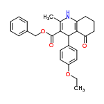 InChI=1/C26H27NO4/c1-3-30-20-14-12-19(13-15-20)24-23(26(29)31-16-18-8-5-4-6-9-18)17(2)27-21-10-7-11-22(28)25(21)24/h4-6,8-9,12-15,24,27H,3,7,10-11,16H2,1-2H3