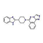 InChI=1/C21H19N7/c1-2-6-16-15(5-1)20-25-22-13-28(20)26-21(16)27-11-9-14(10-12-27)19-23-17-7-3-4-8-18(17)24-19/h1-8,13-14H,9-12H2,(H,23,24)