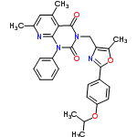 InChI=1/C29H28N4O4/c1-17(2)36-23-13-11-21(12-14-23)27-31-24(20(5)37-27)16-32-28(34)25-18(3)15-19(4)30-26(25)33(29(32)35)22-9-7-6-8-10-22/h6-15,17H,16H2,1-5H3