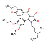 InChI=1/C32H42N2O6/c1-6-17-39-26-14-11-22(20-27(26)38-9-4)29-28(30(35)23-12-13-25-24(19-23)18-21(5)40-25)31(36)32(37)34(29)16-10-15-33(7-2)8-3/h11-14,19-21,29,36H,6-10,15-18H2,1-5H3