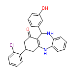 InChI=1/C25H21ClN2O2/c26-19-9-2-1-8-18(19)16-13-22-24(23(30)14-16)25(15-6-5-7-17(29)12-15)28-21-11-4-3-10-20(21)27-22/h1-12,16,25,27-29H,13-14H2