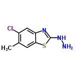 InChI=1/C8H8ClN3S/c1-4-2-7-6(3-5(4)9)11-8(12-10)13-7/h2-3H,10H2,1H3,(H,11,12)