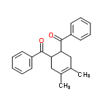 InChI=1/C22H22O2/c1-15-13-19(21(23)17-9-5-3-6-10-17)20(14-16(15)2)22(24)18-11-7-4-8-12-18/h3-12,19-20H,13-14H2,1-2H3