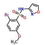 InChI=1/C10H9BrN2O4S/c1-16-7-2-3-8(11)9(6-7)18(14,15)13-10-4-5-17-12-10/h2-6H,1H3,(H,12,13)