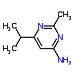 InChI=1/C8H13N3/c1-5(2)7-4-8(9)11-6(3)10-7/h4-5H,1-3H3,(H2,9,10,11)