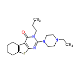 InChI=1/C19H28N4OS/c1-3-9-23-18(24)16-14-7-5-6-8-15(14)25-17(16)20-19(23)22-12-10-21(4-2)11-13-22/h3-13H2,1-2H3