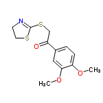 InChI=1/C13H15NO3S2/c1-16-11-4-3-9(7-12(11)17-2)10(15)8-19-13-14-5-6-18-13/h3-4,7H,5-6,8H2,1-2H3