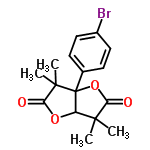 InChI=1/C16H17BrO4/c1-14(2)11-16(21-12(14)18,15(3,4)13(19)20-11)9-5-7-10(17)8-6-9/h5-8,11H,1-4H3