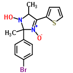 InChI=1/C15H15BrN2O2S/c1-10-14(13-4-3-9-21-13)18(20)15(2,17(10)19)11-5-7-12(16)8-6-11/h3-10,19H,1-2H3