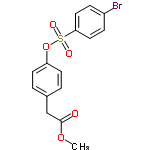 InChI=1/C15H13BrO5S/c1-20-15(17)10-11-2-6-13(7-3-11)21-22(18,19)14-8-4-12(16)5-9-14/h2-9H,10H2,1H3