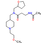 InChI=1/C19H35N3O4/c1-16(23)20-8-5-19(24)22(15-18-4-3-12-26-18)14-17-6-9-21(10-7-17)11-13-25-2/h17-18H,3-15H2,1-2H3,(H,20,23)