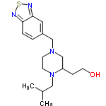 InChI=1/C17H26N4OS/c1-13(2)10-21-7-6-20(12-15(21)5-8-22)11-14-3-4-16-17(9-14)19-23-18-16/h3-4,9,13,15,22H,5-8,10-12H2,1-2H3