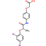 InChI=1/C17H15Cl2NO5/c1-10(25-15-7-2-11(18)8-14(15)19)17(23)20-12-3-5-13(6-4-12)24-9-16(21)22/h2-8,10H,9H2,1H3,(H,20,23)(H,21,22)