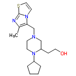 InChI=1/C18H28N4OS/c1-14-17(22-9-11-24-18(22)19-14)13-20-7-8-21(15-4-2-3-5-15)16(12-20)6-10-23/h9,11,15-16,23H,2-8,10,12-13H2,1H3